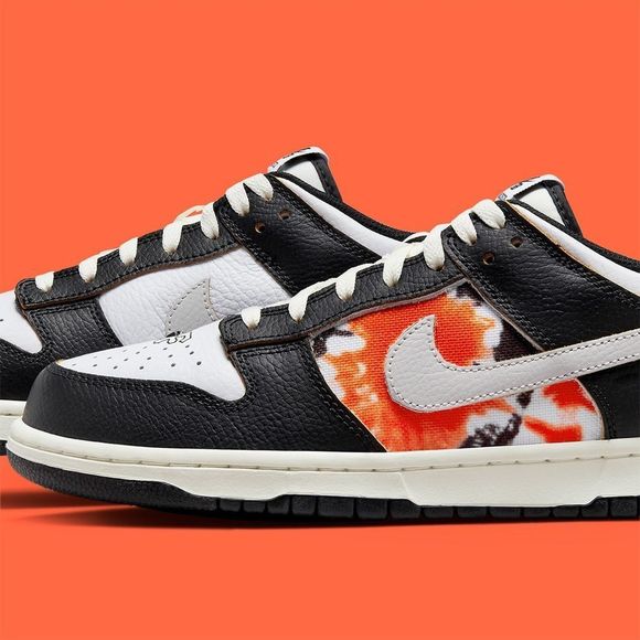 HUF x Nike SB Dunk Low San Francisco Black White Orange FD8775-001 Size 15 - Picture 13 of 16